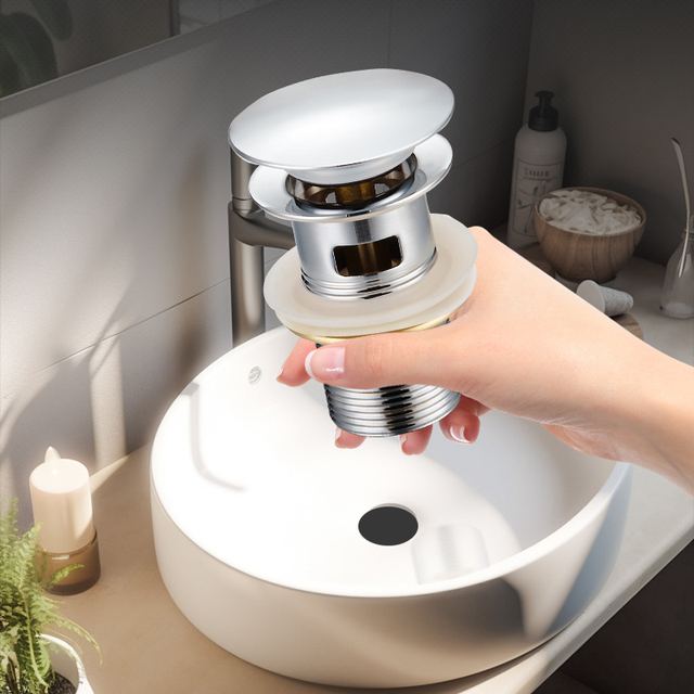 Basin Drain Waste Stopper - Overflow Hole