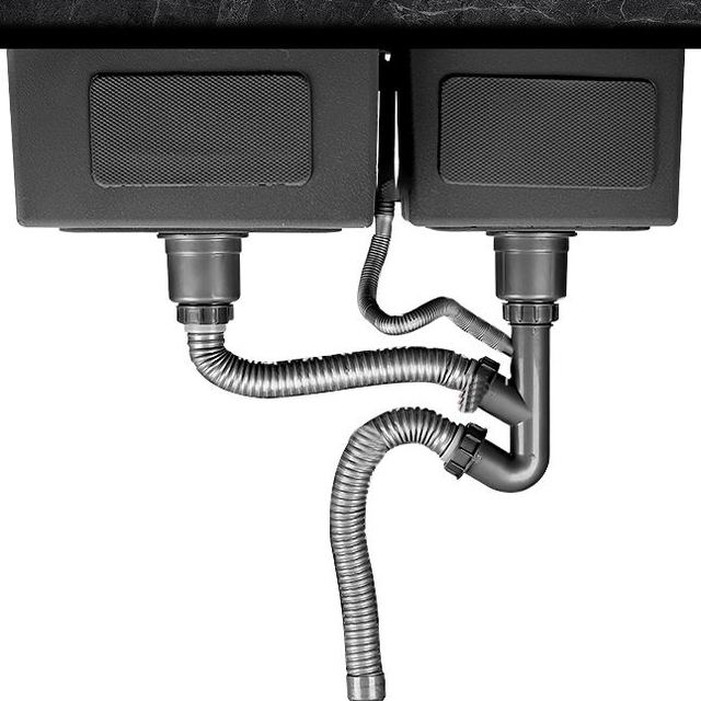 Dual-Basin Stainless Steel Sink, chithunzi 4