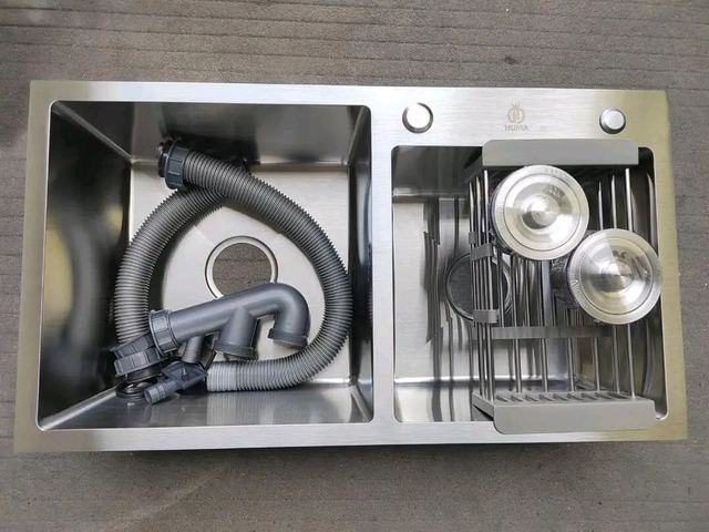 Dual-Basin Stainless Steel Sink