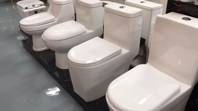 Modern Close-Coupled Toilets - Rounded