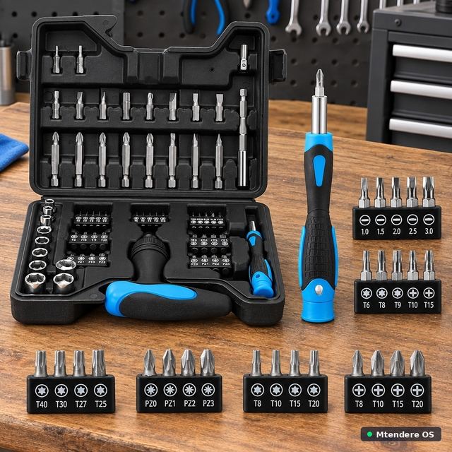 Screwdriver Bit and Socket Tool Set
