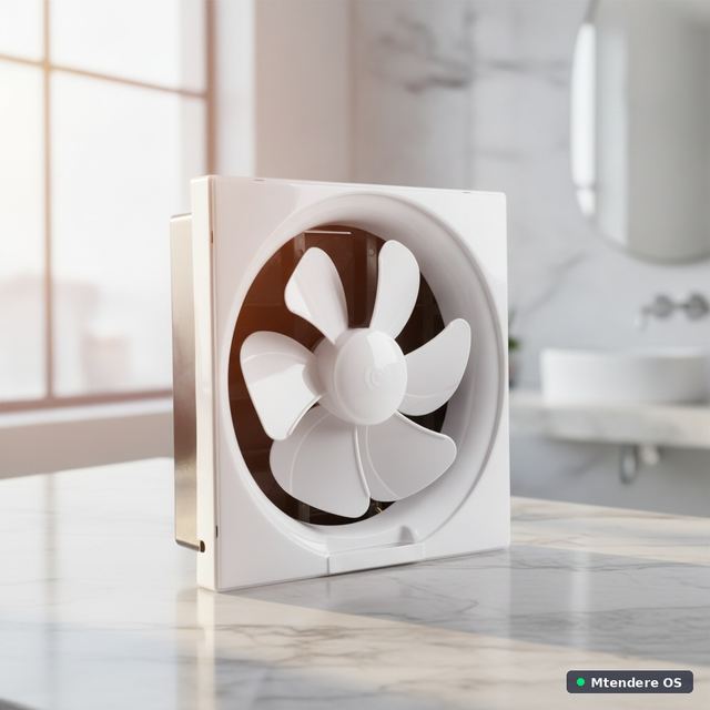 Sleek White Bathroom Exhaust Fan